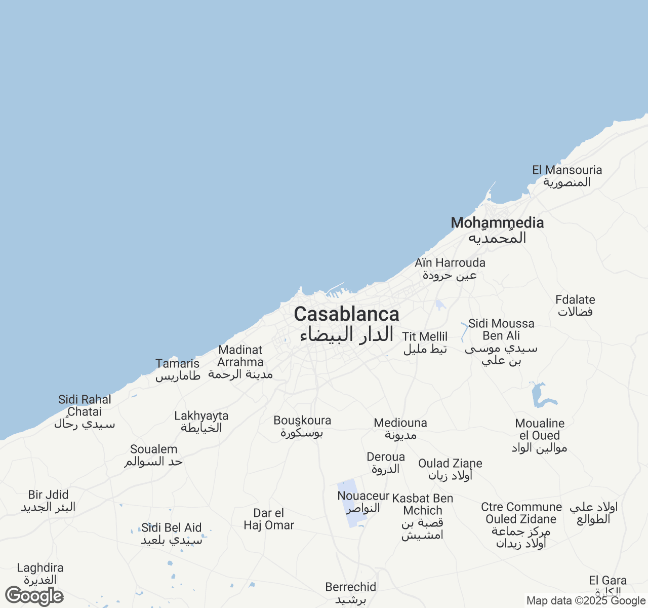 Map of Casablanca